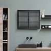 NicBex Modern 2 Glass Door Bathroom Wall Mount Cabinet Medicine Cabinet with 3 Tier Removable Shelves - 2 of 4