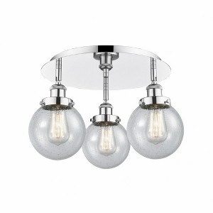 Innovations Lighting Beacon 3 - Light Flush Mount in  Polished Chrome - 1 of 1