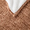 50"x60" Marbled Faux Shearling Electric Throw - 4 of 4
