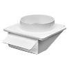 Lambro® 4-In. Plastic Soffit Exhaust Dryer Vent with Damper, White, 143W - 2 of 4