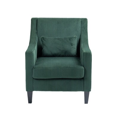 NicBex Corduroy Accent Chair Modern Comfy Upholstered Armchair with Wood Legs for Bedroom,Living Room