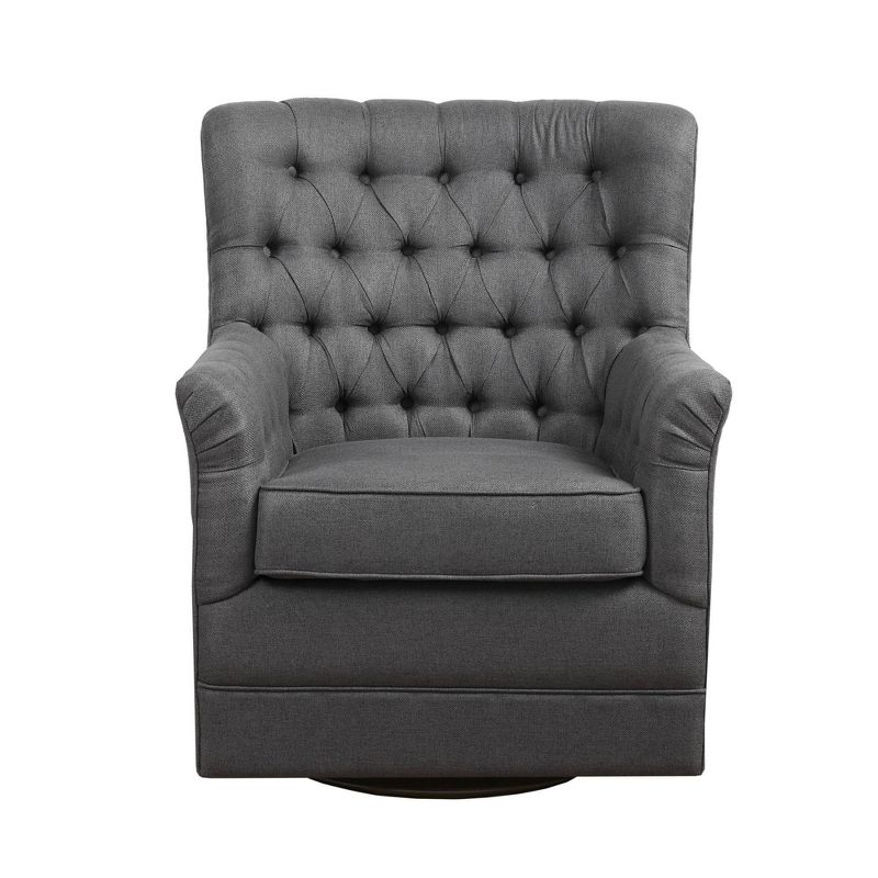 Dolores Swivel Glider Chair Gray - Madison Park, 1 of 10