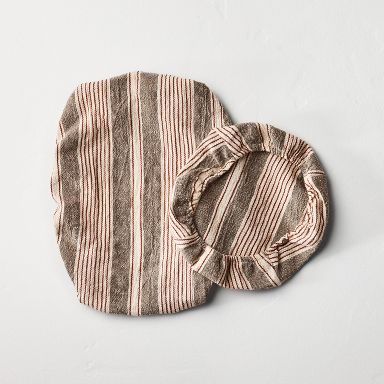 2pk Bread Bowl Cover Toffee Striped - Hearth & Hand™ with Magnolia