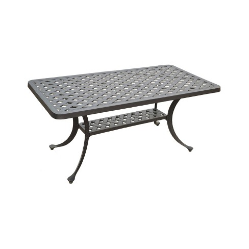 Sedona Rectangular Outdoor Coffee Table - Black - Crosley : Target