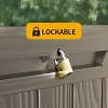 BI&SEA 150 Gallon Waterproof Deck Box-094A,Lockable Resin Storage Box for Patio Furniture Cushions Garden Tools and Outdoor Delivery Storage - 4 of 4