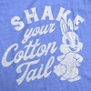 Womens Funny T Shirts Shake Your Cotton Tail Holiday Bunny Graphic Tee For Ladies - Crazy Dog Women's T Shirt - 2 of 4