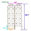 JUJABU 2 Pack Metal Garden Trellis 86.7" x 19.7"  for Climbing Plants Outdoor Flower Support - 2 of 4