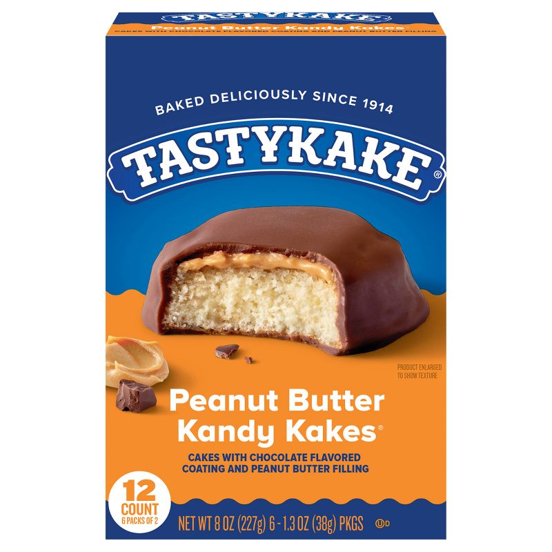 Tastykake Peanut Butter Kandy Kakes - 6ct/8oz, 1 of 14