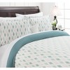 Chanasya Geometric Leaf Patterned Duvet Cover Set - 2 of 4