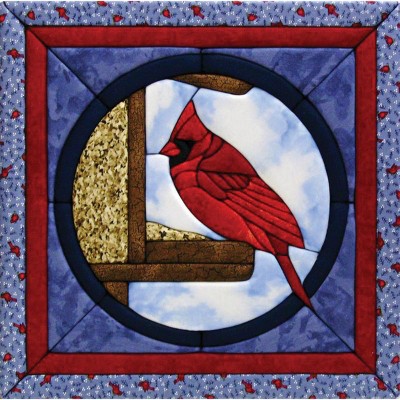 Quilt-Magic No Sew Wall Hanging Kit-Cardinal