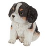 Design Toscano Black & White Cavalier King Charles Puppy Partner Collectible Dog Statue - 3 of 4