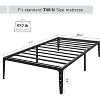 Heavy-Duty Metal Platform Bed Frame, Sturdy Slats, High Capacity, No Box Spring, Easy Assembly, Noise-Free, Black - 2 of 4