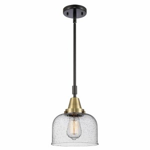 Bell - 1 Light Stem Hung Mini Pendant In Industrial Style-11.13 Inches Tall and 8 Inches Wide - 1 of 1