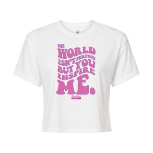 Women's - Barbie - You Inspire Me Cropped Graphic T-Shirt - 1 of 4