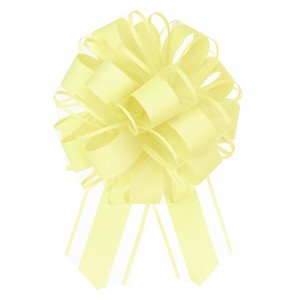 Unique Bargains Large Big Pull Bow Glitter Gift Wrapping Ribbon for Wedding 10 Pcs - 1 of 4