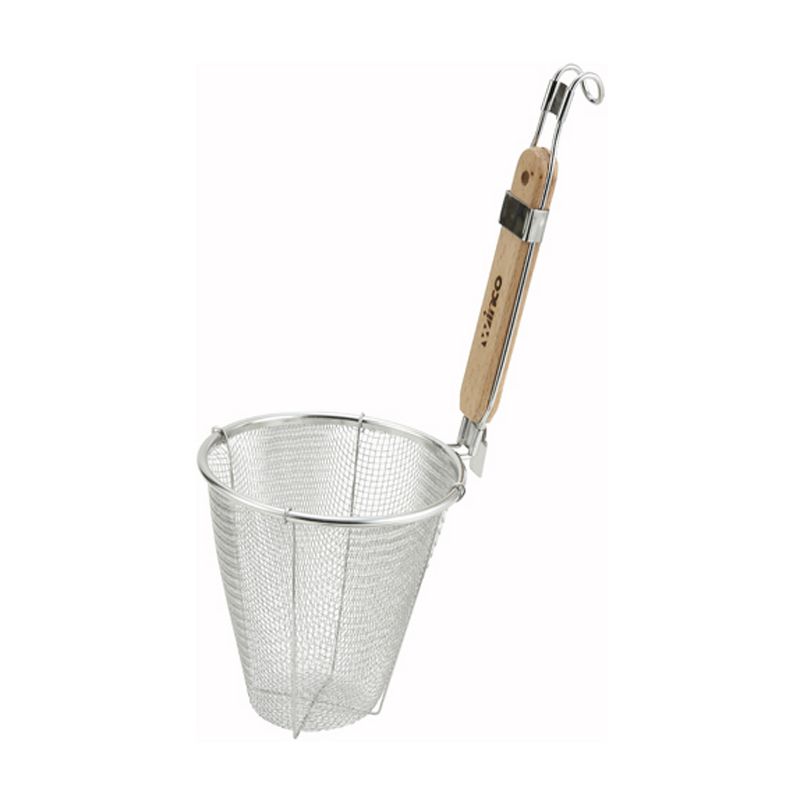Winco Strainer with Single Mesh, Deep Bowl, Stainless Steel, 5.5", 1 of 4