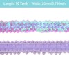 Unique Bargains Waterproof Flat Elastic Crafts Sewing Dress Sequins Trim Ribbon - 2 of 4