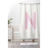 Deny Designs April Lane Art Block Monogram Shower Curtain - 3 of 3