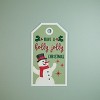 Snowman Christmas Wall Tag Metal 9 x 16 Inch Holiday Plaque by Melrose - 2 of 3