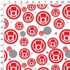 Green Lantern Blackest Night Red Lantern Logo Gift Wrap 30" x 72" - 2 of 4