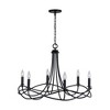 Capital Lighting Sonnet 6 - Light Chandelier in  Matte Black - 2 of 4