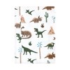 Hudson Baby Boys Cotton Flannel Burp Cloths 7-Pack, Retro Dinosaur, One Size - 3 of 4