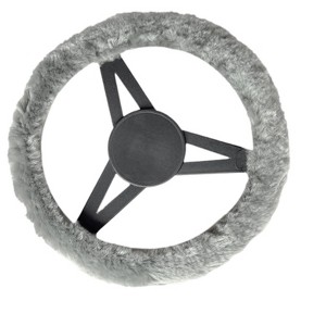 Natural Auto Sheepskin Steering Wheel Cover - 1 of 4