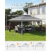 Pop Up Gazebo 12x12£¬Canopy Tent with Mosquito Netting, One Push Setup for Backyard Patio Garden with 4 Sand Bags- Gray - 4 of 4
