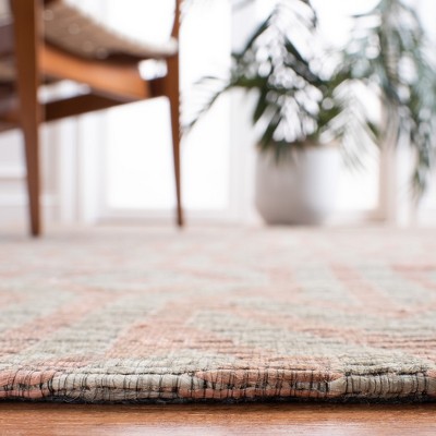 Coastal Charm Square Handmade Cotton Area Rug, 6' x 6', Blue