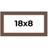 PosterPalooza | 18x8 Wide Barnwood Picture Frame, UV Acrylic, 6 Finishes - Grey, Brown, White, and Black - 2 of 4