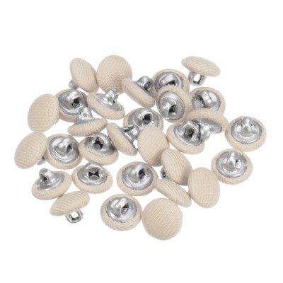 Unique Bargains Suit Dress Blouse Aluminum Fabric Cloth Covered Sewing Buttons 30 Pcs