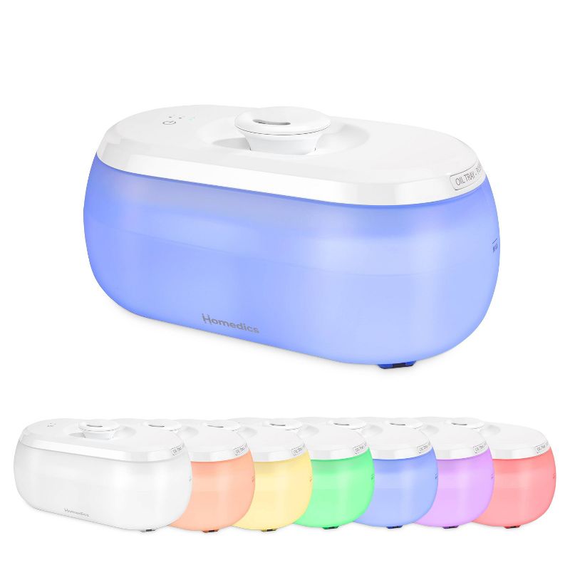 Homedics 3 in 1 Top Fill Ultrasonic Humidifier with Night Light and Essential Oil Tray, 3 of 9