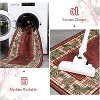 TackView Christmas Area Rug, Washable Bordered Rugs Xmas Throw Carpet, Non Slip Holiday Rug for Entryway Bedroom - 4 of 4