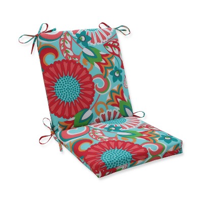 Sophia Squared Corners Outdoor Chair Cushion Green - Pillow Perfect