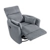 PAGED Corduroy Accent Chair Modern Swivel Lounge Chair Comfortable Reading Chair with 2 Matching Lumbar Pillows for Office - 3 of 4