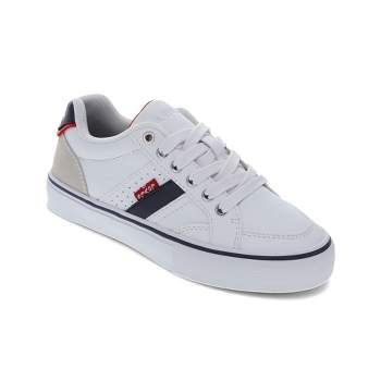 Levi's Kids Avery Synthetic Leather Casual Lace Up Sneaker Shoe