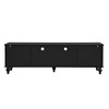 Vynxaria 70.9" Modern TV Stand - Stylish Entertainment Center for TVs up to 80 Inches, with Open Compartment, 2 Drawers, and 2 Cabinets - 3 of 4