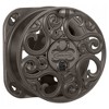 Suncast Sidewinder Side Scroll 60 Foot Hose Capacity Resin Decorative Wall Mount Hose Reel, Bronze (4 Pack) - 3 of 4