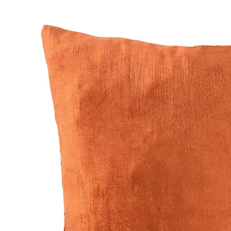 20&#34;x20&#34; Oversize Gracie Gillmore Solid Square Throw Pillow Orange - Lush D&#233;cor, 4 of 5