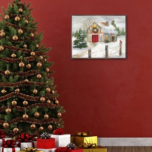 Masterpiece Art Gallery 22"x28" Winter Barn Wall Art - 1 of 4