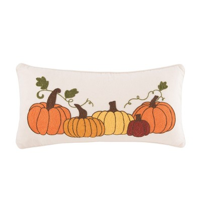 C&F Home 12" x 24" Pumpkin Patch Autumn Embroidered Pillow