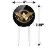Wonder Woman Movie Golden Lasso Logo Acrylic Cake Topper - 2 of 4