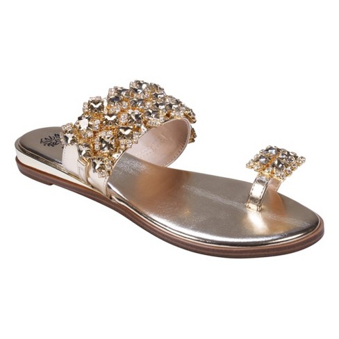 Gold sandals sale target