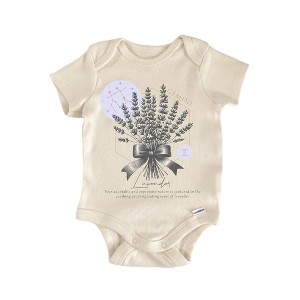Gemini Floral Celestial Newborn Baby Onesie® Bodysuit GS1 - 1 of 4