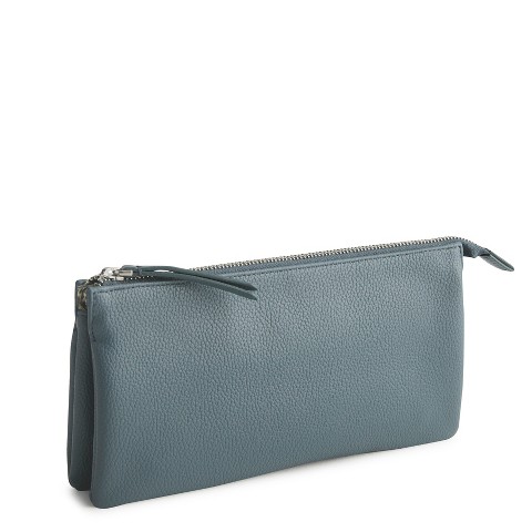 Vera Bradley Women's Outlet Faux Leather Essential Trio Clutch Dark Slate