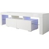 Grungis TV Stand for TVs Up to 69 Inch,Console Table with20 Colors LED for Bedroom,Living Room - 4 of 4