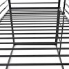 TopComfy Beds Kids Bunk Bed Frame Dual Access Design Ladder Slide House Shape Triangular Roof Sleeping Area Two for Bedroom, Black, 76.5"*41.3"*71" - 4 of 4