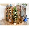 5/6/7FT Faux Fiddle Leaf Fig Tree with White Pot, Faux Trees with Artificial Plants 56 Fiddle Leaves Greenery - 4 of 4