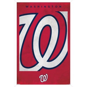 Trends International MLB Washington Nationals - Logo 25 Framed Wall Poster Prints - 1 of 4