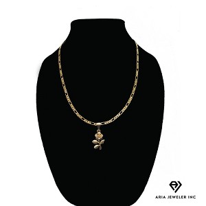 Aria Jeweler Inc Chain with Sunflower Pendant - 1 of 3